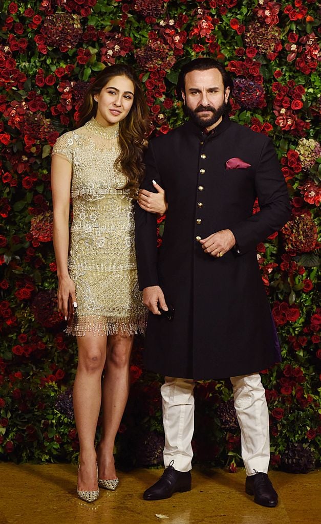 Sara Ali Khan und Saif Ali Khan, Dezember 2018