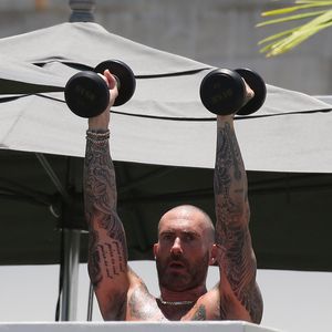 Hier zeigt Adam Levine seinen Hammer-Body beim Work-out!