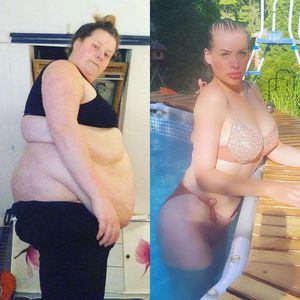 Ziel erreicht! Aline Bachmann flasht mit Vorher-Nachher-Foto