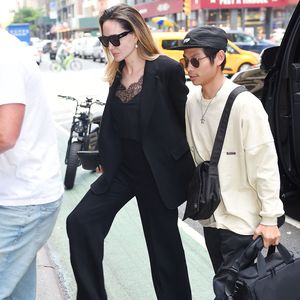 Modisches Duo: Angelina Jolie mit ihrem Sohn Pax abgelichtet