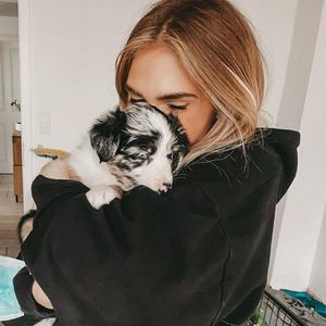 Hundewelpe: Baby-Generalprobe für Bloggerin Anika Teller?