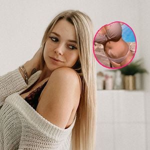 Mutiges Bild: Anne Wünsche steht zu ihren Dehnungsstreifen