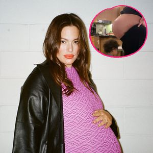 Kurz vor Twin-Geburt: Ashley Graham präsentiert XXL-Bauch