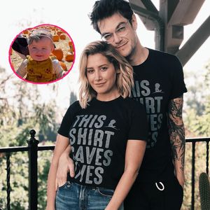 Süß! Ashley Tisdale mit Mann und Baby Jupiter auf Kürbisfarm
