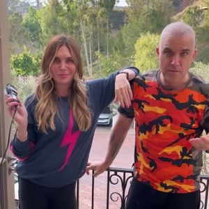 Radikal! Ayda Field rasiert Robbie Williams eine Glatze!