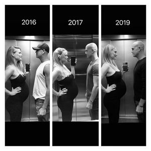 Süßer Throwback: Bar Refaeli teilt identische Schwanger-Pics