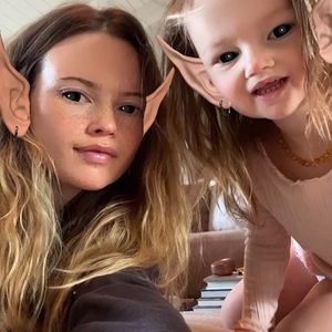Selten: Behati Prinsloo teilt ein Selfie mit Tochter Gio (3)