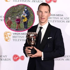 Seltener Anblick: Benedict Cumberbatch beim Familienausflug