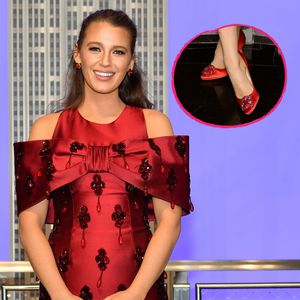 Blake Lively bemalt ihre Tausend-Dollar-Schuhe mit Nagellack