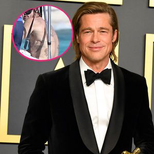 Seltener Anblick: Brad Pitt zeigt seinen tätowierten Rücken