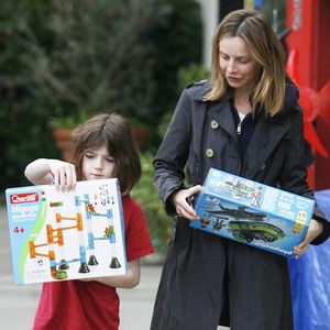 Calista Flockhart: Strahlender Besuch bei Harrison