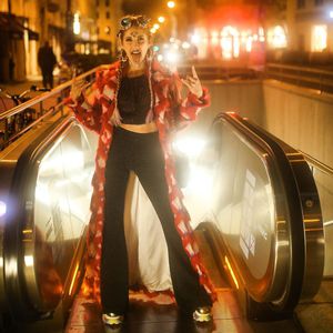 Cathy Hummels wird an Halloween zur heißen Raver-Braut Cat