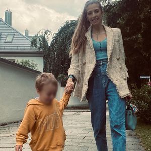 So groß ist Cathy Hummels' Sohn Ludwig schon geworden