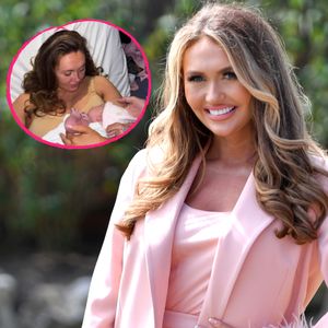 Ein Mädchen: Charlotte Dawson begrüßt ihr Baby auf der Welt
