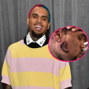 Absurd: Chris Brown hat neues Schuh-Tattoo – im Gesicht!