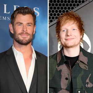 Chris Hemsworth überrascht auf Ed Sheerans Konzert an Drums