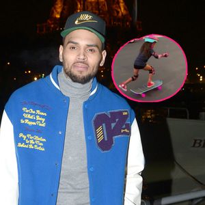 Wie ein Profi: Chris Browns Tochter Royalty lernt Skaten