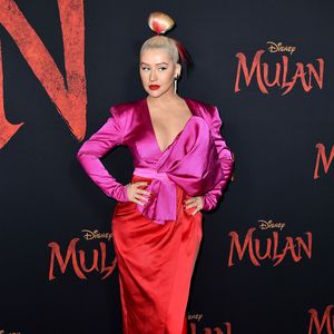 "Mulan"-Premiere: Christina Aguilera glänzt im grellen Look!