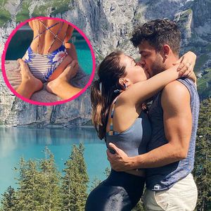 Füße am Po: Christina Luft und Luca Hänni im Liebesurlaub