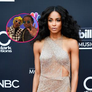 Ciara stellt mit ihrem Sohn Cardi Bs Albumcover nach