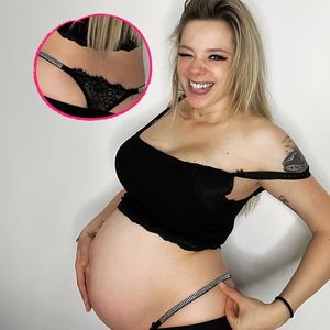 Tanga-Show: Anne Wünsche zeigt Babybauch in der 39. Woche