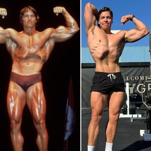 Arnold Schwarzeneggers Sohn Joseph Baena zeigt seine Muskeln