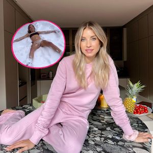 Superkomisch? Cathy Hummels legt sich halb nackt in Schnee