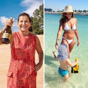 Eva Benetatou und ihr Sohn besuchen Patentante Claudia Obert