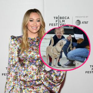 Süß: Hilary Duffs Tochter auf Tuchfühlung mit einem Hund