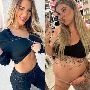 "22 Kilo später": Jenny Frankhauser mit und ohne Babybauch