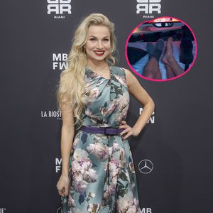 Rosenstrauß und Männerbeine: Hat Katja Kalugina einen Neuen?