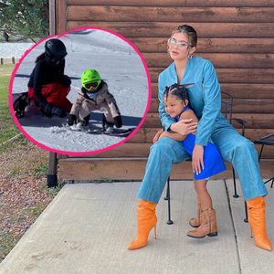 Putzig! Kylie Jenners Tochter Stormi auf Snowboard unterwegs