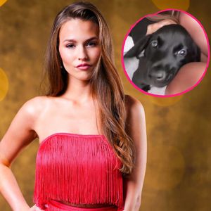 "Baby-Tiger": Laura Müller kuschelt mit ihrem Hundewelpen