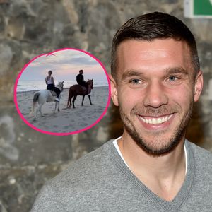 Filmreif: Lukas Podolski genießt Date mit seiner Monika