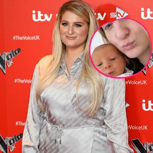 Wie die Mama: Meghan Trainor und ihr Baby ziehen Schnuten