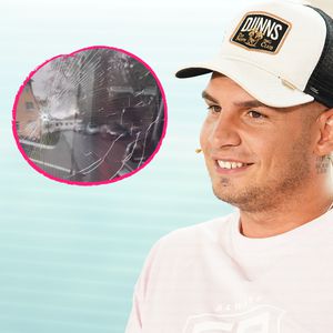 Demolierte Scheibe: Pietro Lombardis Auto wurde fast geklaut
