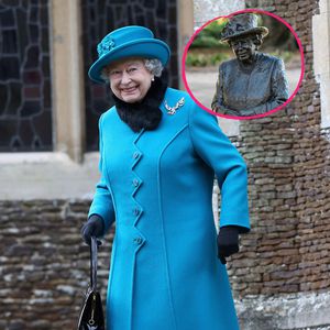 Trotz Krisenstimmung: Die Queen scherzt über eigene Statue