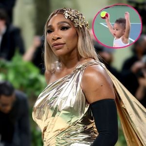 Serena Williams Tochter Adira (1) lernt spielerisch Tennis