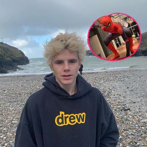 Riesen Marvel-Fan: Cruz Beckham als Spider-Man unterwegs