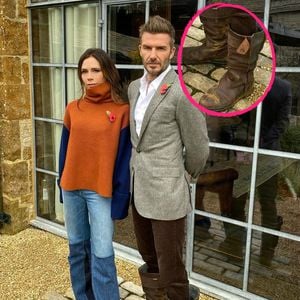 Vic und David Beckham: Alle schauen hier auf seine Schuhe!