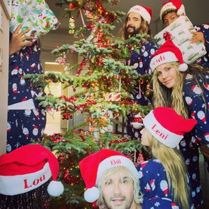 In Weihnachtsmütze und Pyjama: So feiern Klums Weihnachten!