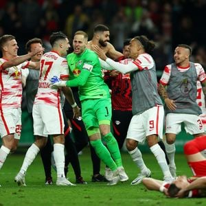 Die Spieler von RB Leipzig nach ihrem Sieg im DFB-Pokalfinale