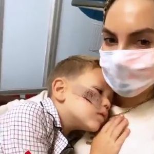Elizabeth Chambers' Sohn musste nach Bettsturz genäht werden