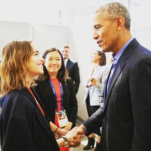 Fan-Girl-Moment: GoT-Beauty Emilia Clarke traf Barack Obama