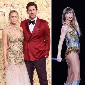 Emily Blunt und John Krasinski feiern Taylors Wembley-Finale