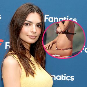 Babybauch im Bikini: Emily Ratajkowski chillt am Strand