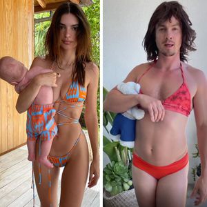 Netflix-Hottie parodiert Mama-Kind-Pic von Emily Ratajkowski