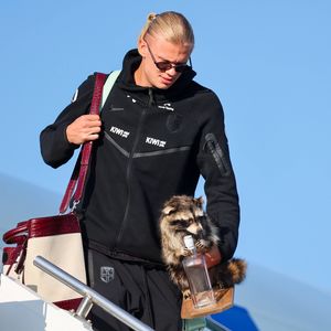 Skurrile Bilder: Erling Haaland landet mit Whisky-Waschbär