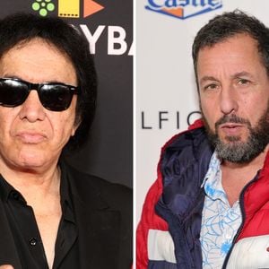 Gene Simmons küsst Adam Sandler fast mit seiner Zunge