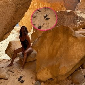 Posiert Halle Berry etwa halb nackt neben einem Haufen Kot?